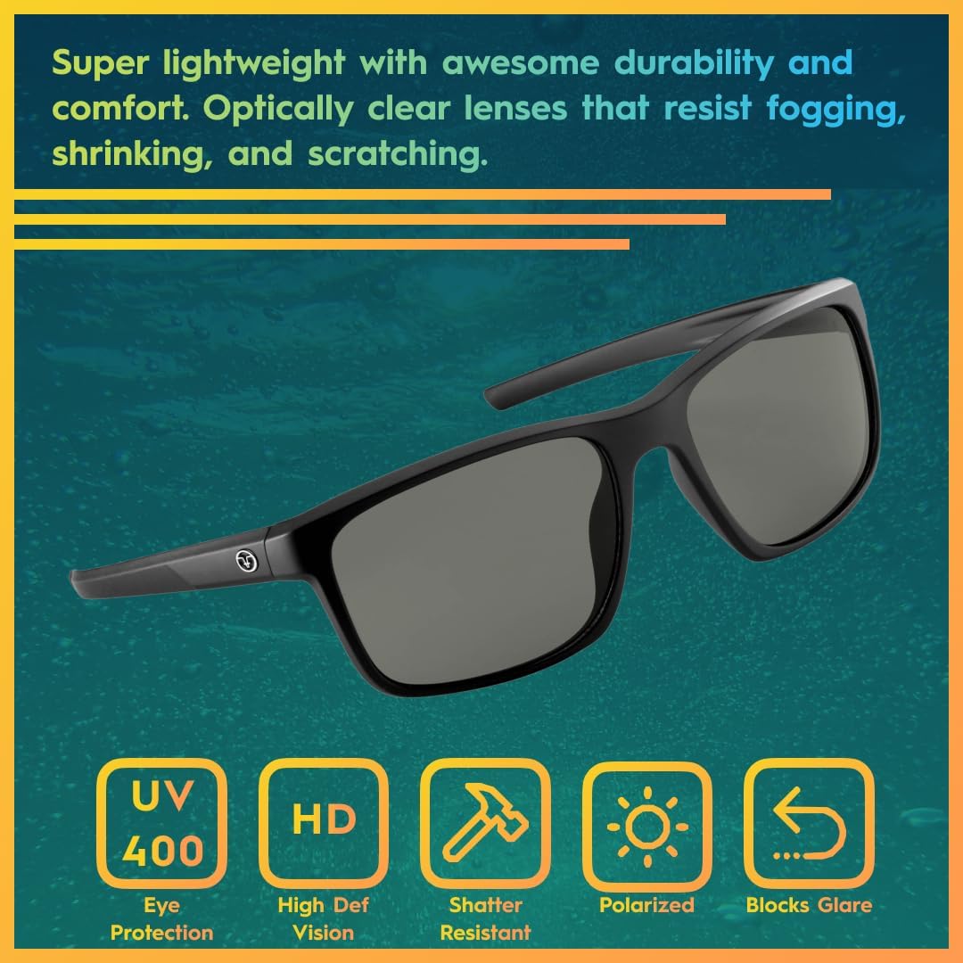 Flying Fisherman Rip Current Polarized Sunglasses with AcuTint UV Blocker for Fishing and Outdoor Sports