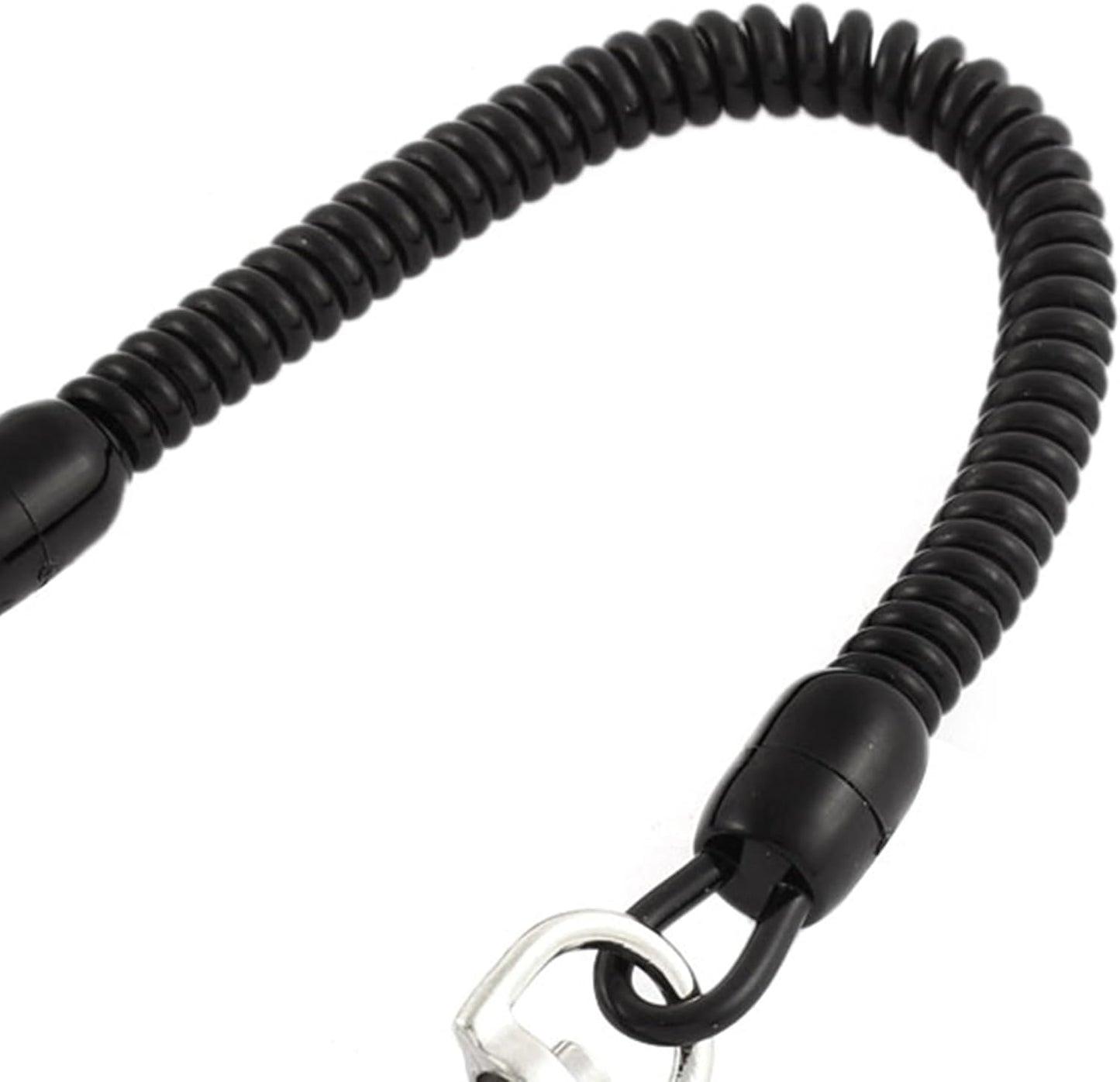 uxcell Carabiner Hook Coil Lanyard Spring Key Chain w Lobster Clasp