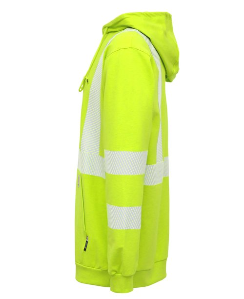 BOCOMAL FR Hoodies Pullover High Visibility 7.5oz Lightweight Non Fleece Hi vis Flame Resistant Reflective Hooded Sweatshirts