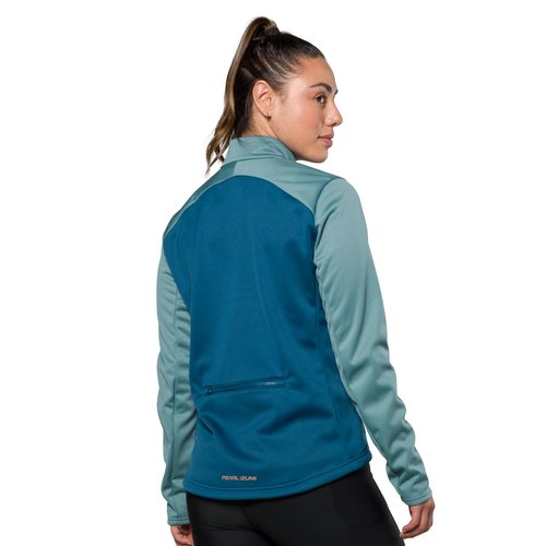 PEARL IZUMI Women's Quest AmFIB Jacket, Windproof & Waterproof Resistant, Cycling Jacket, Relaxed Fit & Reflective Elements, Arctic/Nightfall, Medium