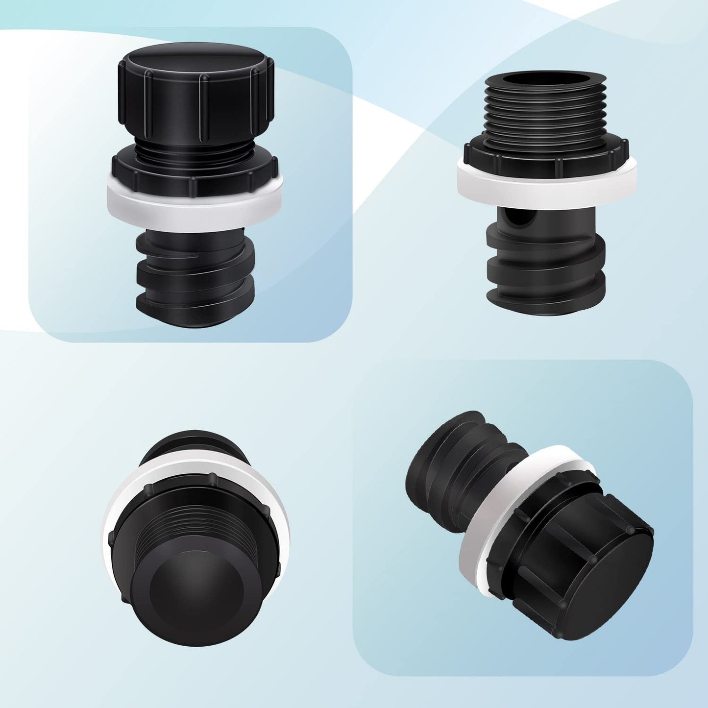 Cooler Drain Plug Hose Connection Compatible with Yeti Cooler,Cooler Drain Plug Replacement for Yeti's Line of Roadie, Tundra, and Tank Coolers,Coolers Leak-Proof Accessories