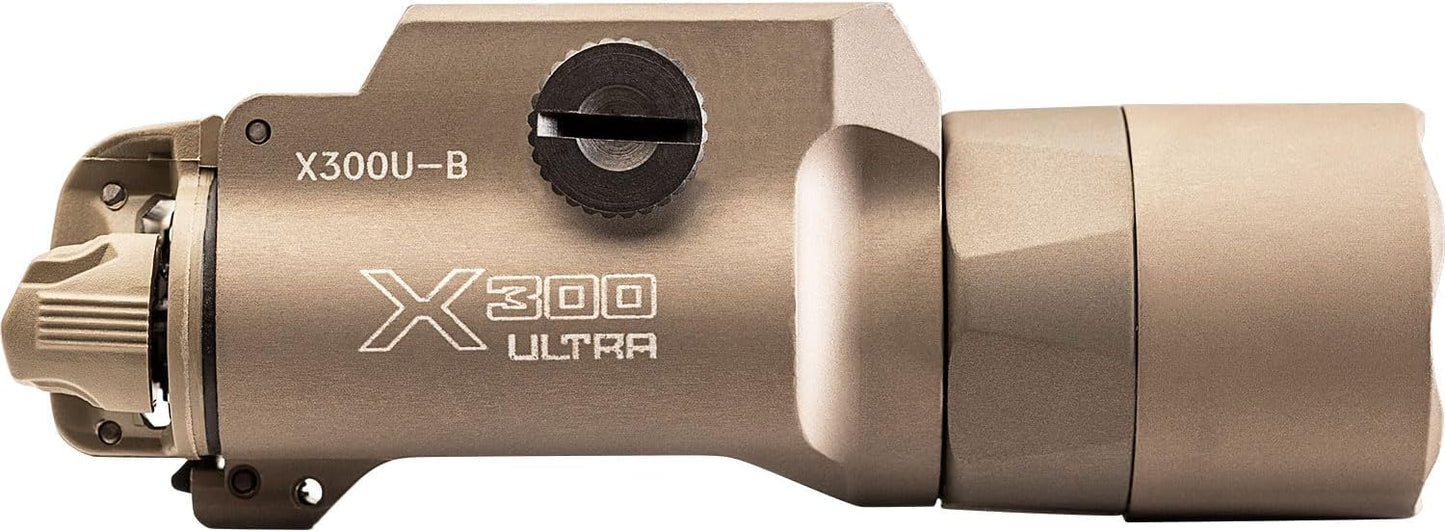SureFire X300U-B Ultra 1000 LU Tan Handgun WeaponLight w/Thumb Screw Mount X300U-B-TN