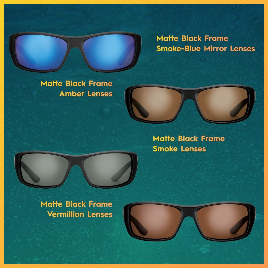 Triton Polarized Fishing Sunglasses with AcuTint UV Blocker - Outdoor Sports Gear