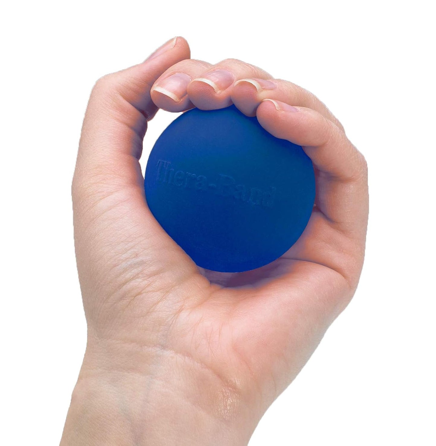 THERABAND Hand Exerciser, Ball For Hand, Wrist, Finger, Forearm, Grip Strengthening & Therapy, Squeeze Ball to Increase Hand Flexibility & Relieve Joint Pain, Red, Soft, Beginner