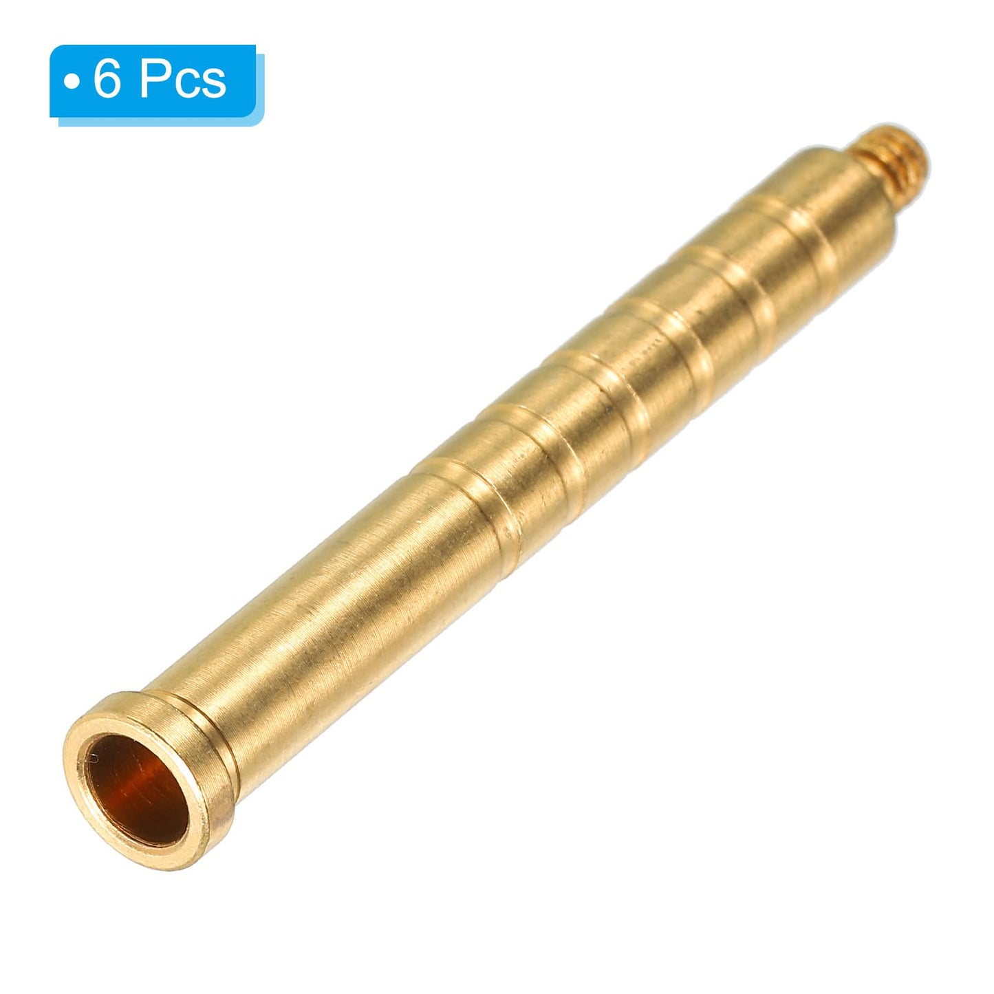 PATIKIL 150 Grain Archery Arrow Insert 0.244 Inch, 6 Pack Brass Arrow Weight Bolt for Field Points Shaft