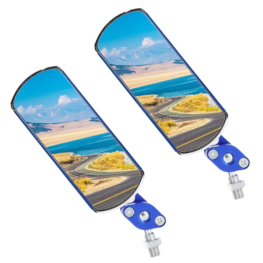 1 pair Bike Mirrors, Bike Bar End Mirrors, 360 Degree Rotatable Wide Angle Convex Rear View Mirror for Wheelchairs, Mountain Bikes and More