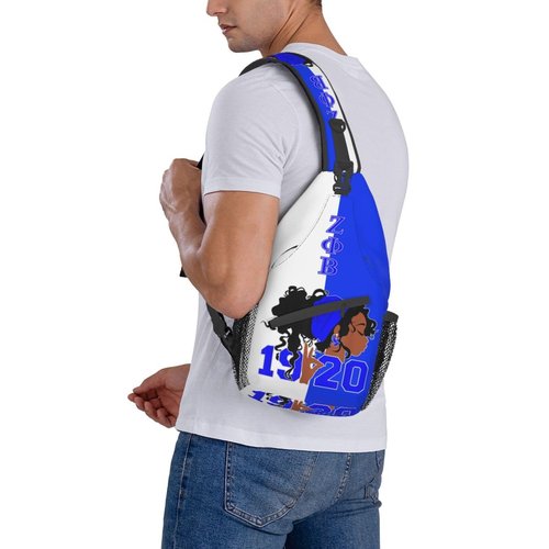 Sling Bag for Women Sorority Paraphernalia Gifts Lightweight Crossbody Daypack with Adjustable Chest Bag for Sports Travel, Hiking