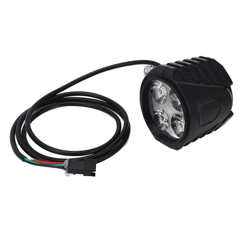 RiToEasysports Electric Scooter Front Light, 10 Inch Front Light 12‑72V 2 in 1 Electric Horn Headlight for Cycling Accessories