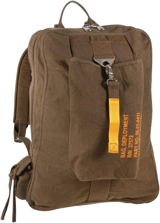 Rothco Vintage Canvas Flight Bag - Rugged and Spacious Travel Backpack