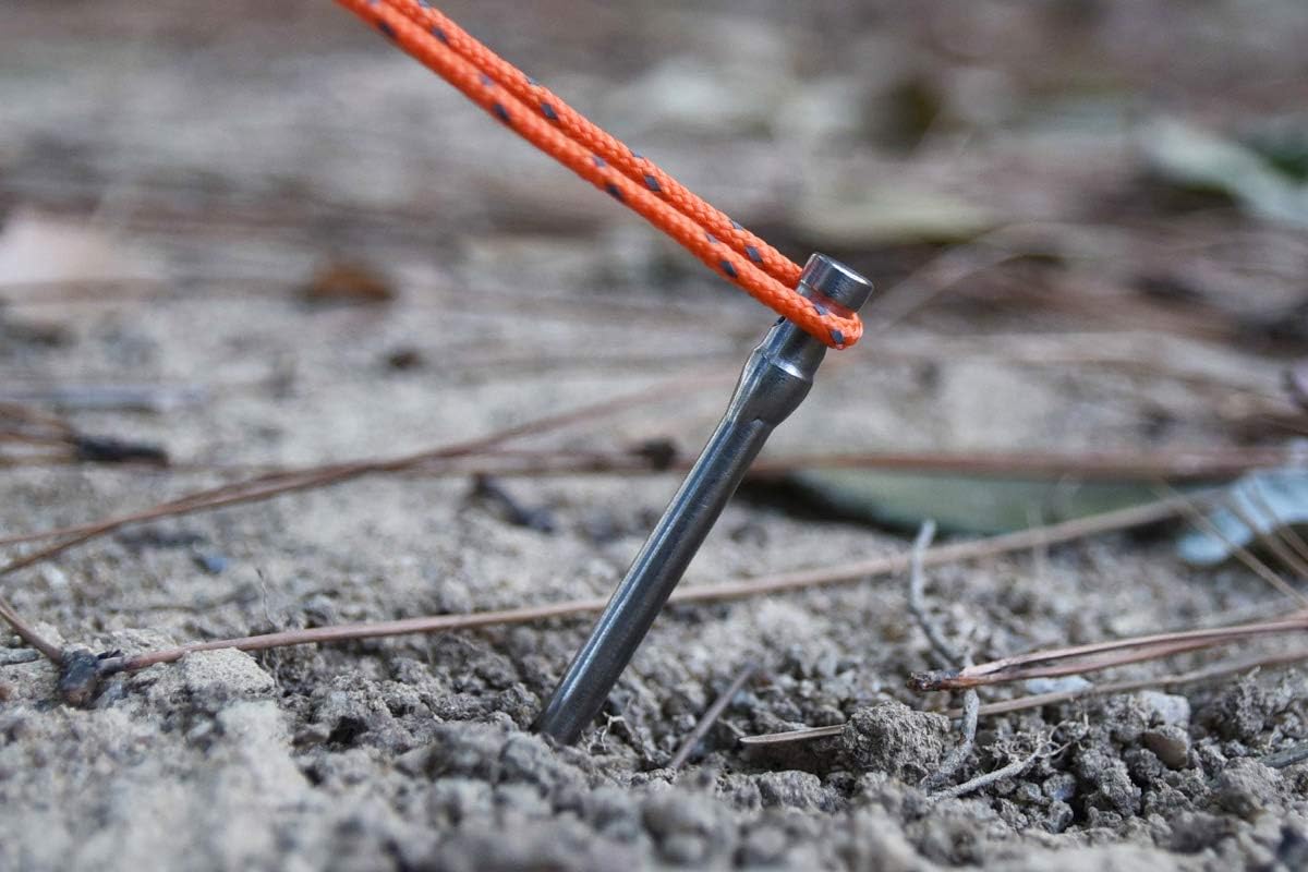 iBasingo 8pcs/lot Titanium Alloy Pegs 16.5cm Camping Tent Stakes Portable Tent Nails for Picnic Hiking Backpacking Ti4005P