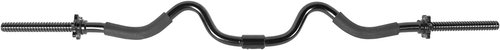 CAP Barbell RB-48T2B Super Curl Bar, Black, 48"