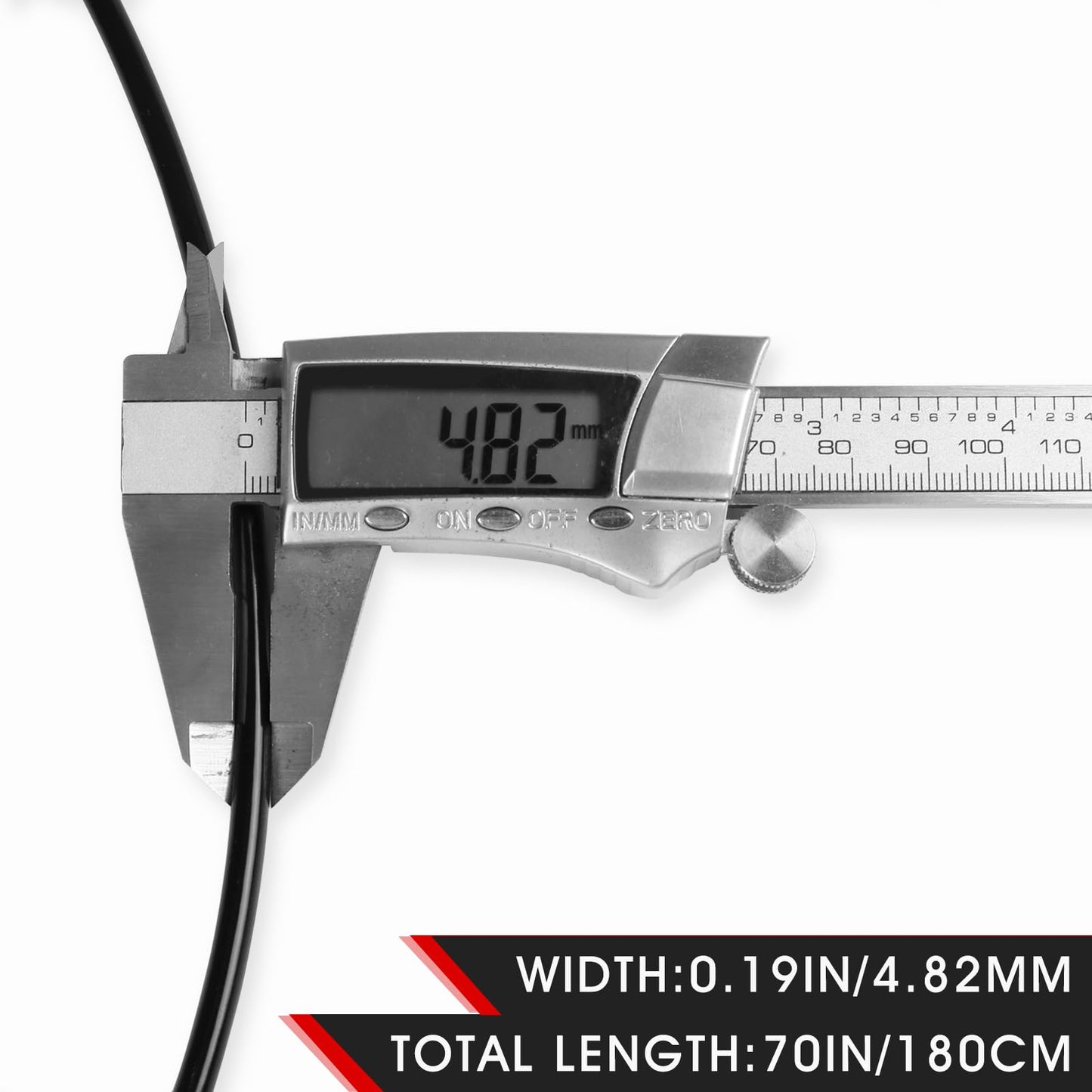 70IN Fitness Pulley Cable - Replacement Cable Machine Accessories -Thick 5mm(0.2inch) - Cable Pulley Attachments for Gym- Heavy Duty Steel Wire Rope for Cable Pulley Machine