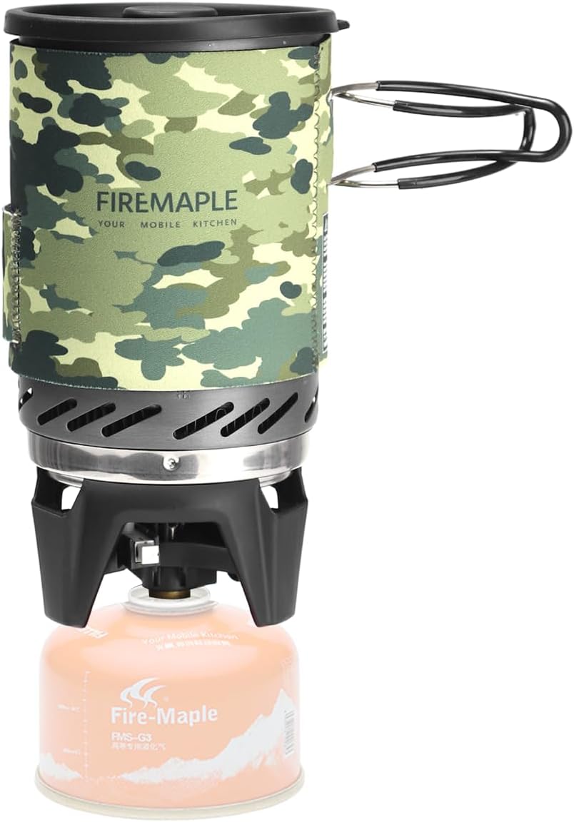 Fire-Maple "Fixed Star 1" Backpacking and Camping Stove System | Outdoor Propane Cooking Gear | Portable Pot/Jet Burner Set | Ideal for Hiking, Trekking, Fishing, Hunting Trips and Emergency Use