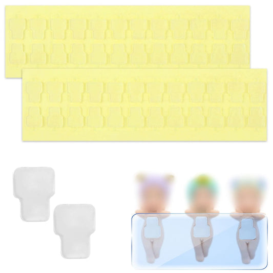 Adhesive Tape for Sonny Angel Hippers, 240Pcs Waterproof Double Sided Stickers for Sonny Baby, Nano Tape for Mini Figures Phone Accessories, Sticky Putty for Angel Doll Mini Figures Accessories