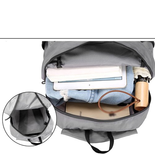 HUIOP Backpack, Lightweight Portable Foldable Backpack Waterproof Backpack Folding Bag Ultralight Outdoor Pack for Women Men Travel Hiking
