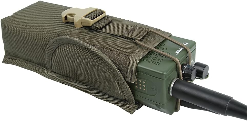 EXCELLENT ELITE SPANKER Tactical Universal Radio Holster Pouch Holder Case Bag Molle Adjustable Military Walkie Talkie Holder