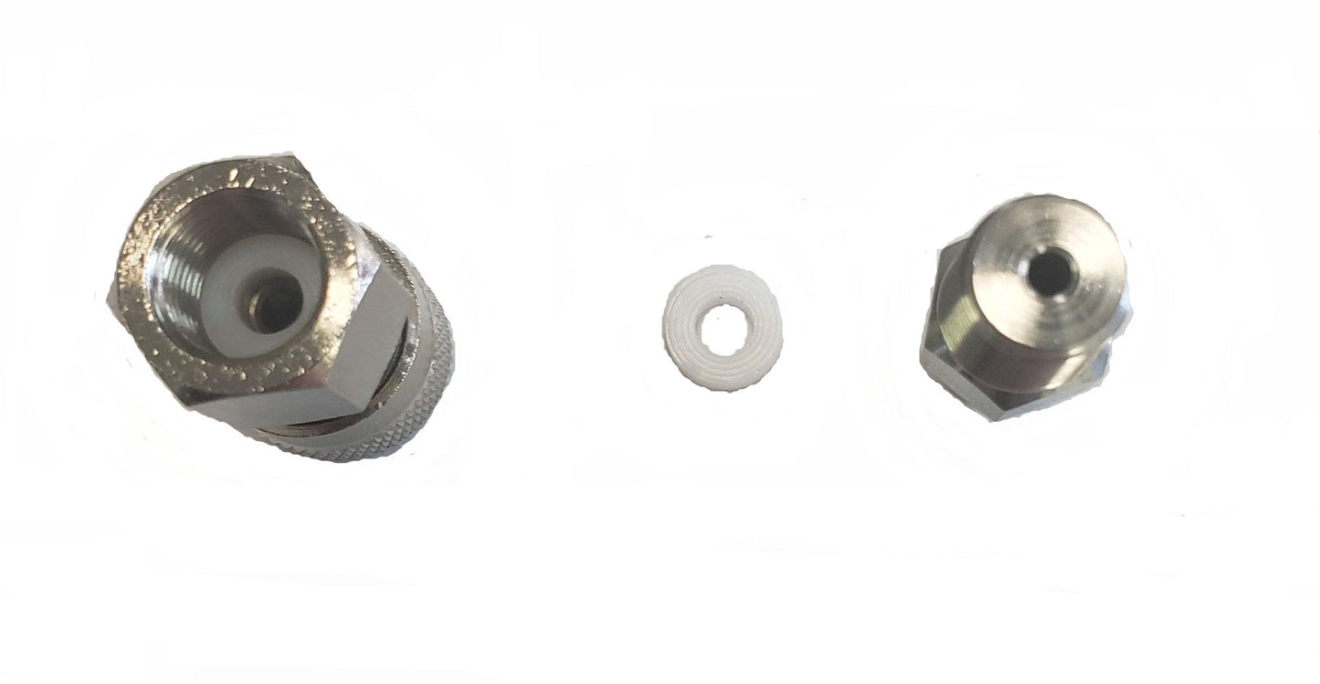 3Skull Universal Paintball Remote Line Quick Connect-Disconnect – Male and Female Set, Silver