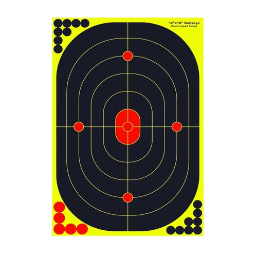 Lipulacer 12 x 18inch Splatter Shooting Targets Adhesive, Defensive Reactive Training Targets Bright Yellow for Outdoor Indoor Shooting Practice