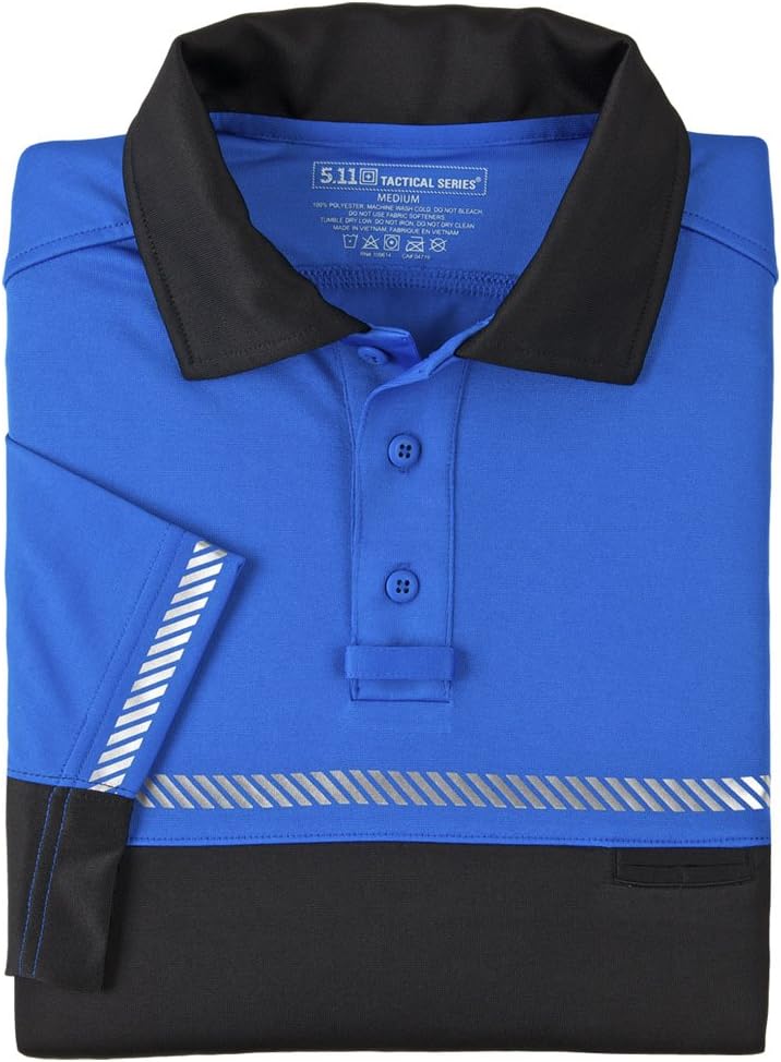 5.11 Tactical Men's Bike Patrol Short Sleeve Polo Shirt, Jersey Knit Polyester, Style 71322