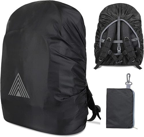 Waterproof Backpack Rain Cover(15-75L),Portable Anti Slip Rain Cover for Backpack,Cross Buckle Straps,Outdoor Anti-tear Backpack Raincover for Camping Hiking Biking Hunting Traveling (S(30-40L))
