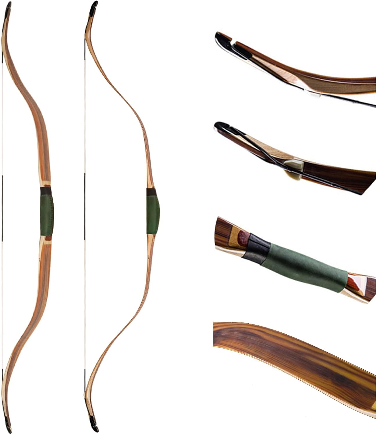 AF Archery Turkish Recurve Bow, 50" High-Performance Traditional Laminated Hunting Horse Bow for Adults Youth Beginners Enthusiasts and Hunting