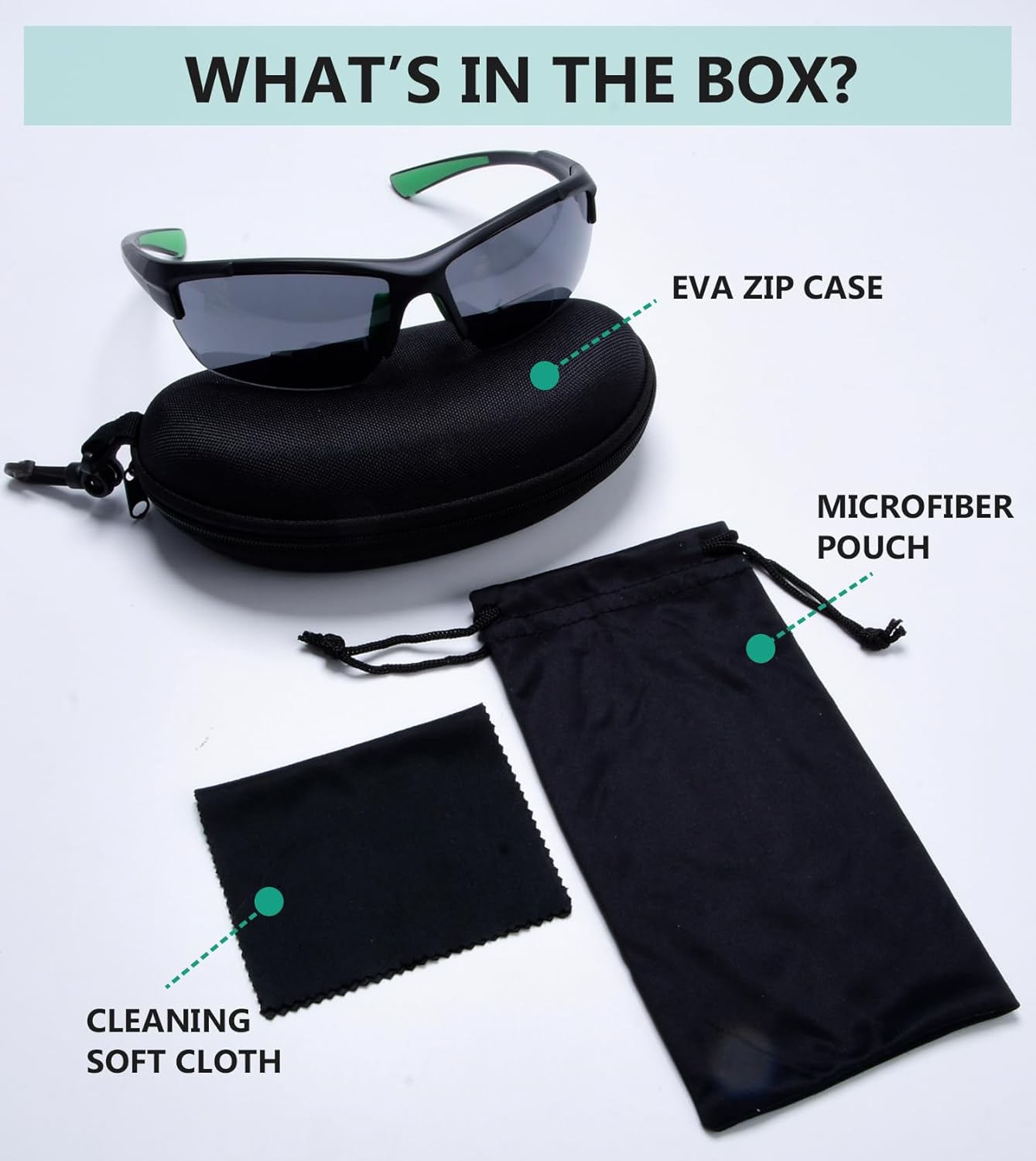 Eyekepper TR90 Frame Bifocal Sports Sunglasses Baseball Running Fishing Driving Golf Softball Hiking Sunshine Readers