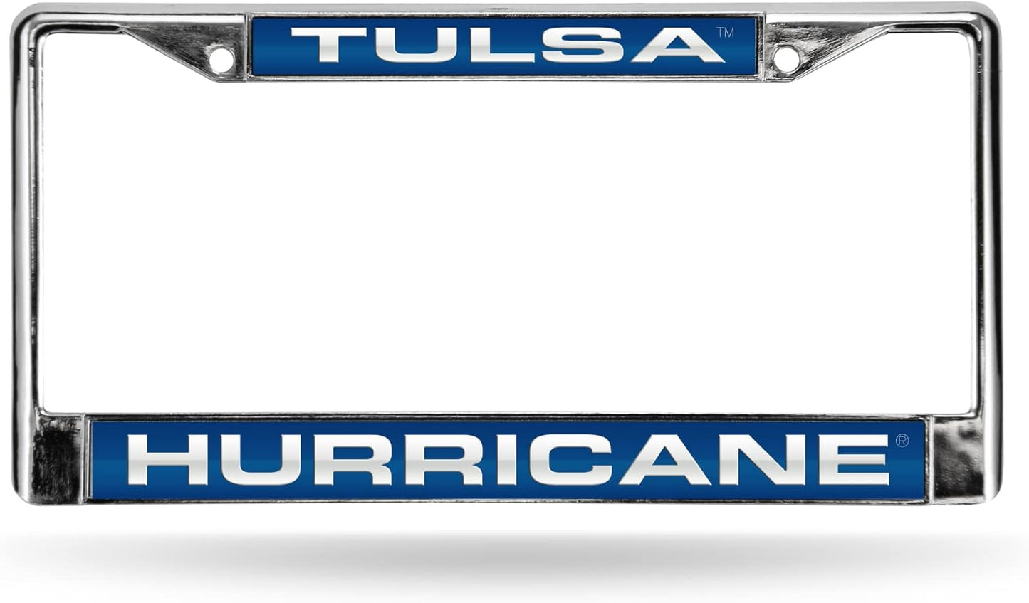 Rico Industries NCAA Unisex-Adult Laser Cut Inlaid Standard Chrome License Plate Frame