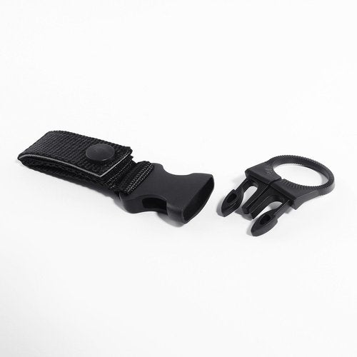 Bottle Hanging Buckle Clip Outdoor EDC Tactical Nylon Webbing Strap Holder Quickdraw Carabiner Carrier Belt for Hiking, Pack of 3