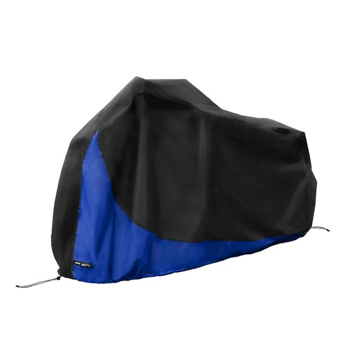 uxcell L Bike Cover Waterproof Bicycle Cover Electric Bike Dust Snow Rain Cover for Mountain Bikes, Road Bike, Beach Cruisers and Mopeds Scooter fit 29 Inch 1 Bike Blue Black