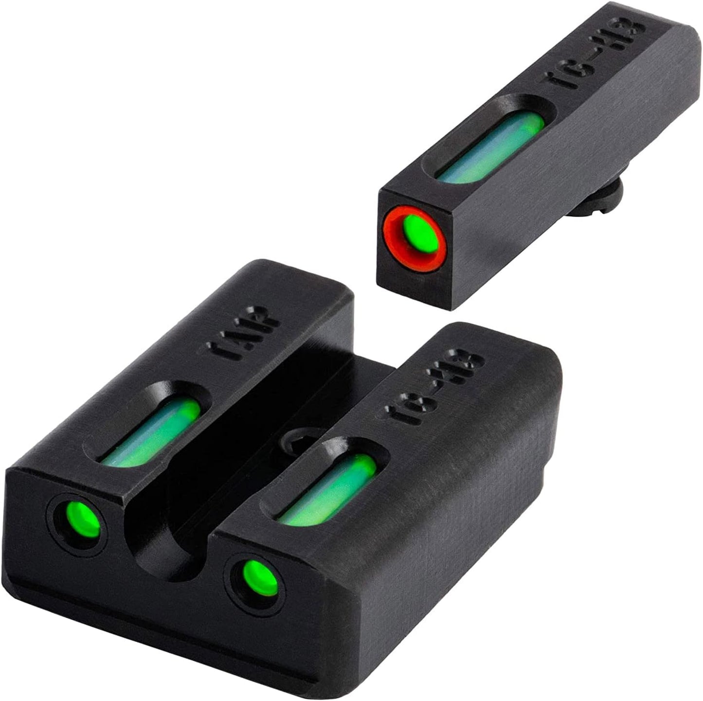 Truglo TFX PRO Night Sight for Handguns - Glowing Tritium & Fiber Optic, Compact & Durable