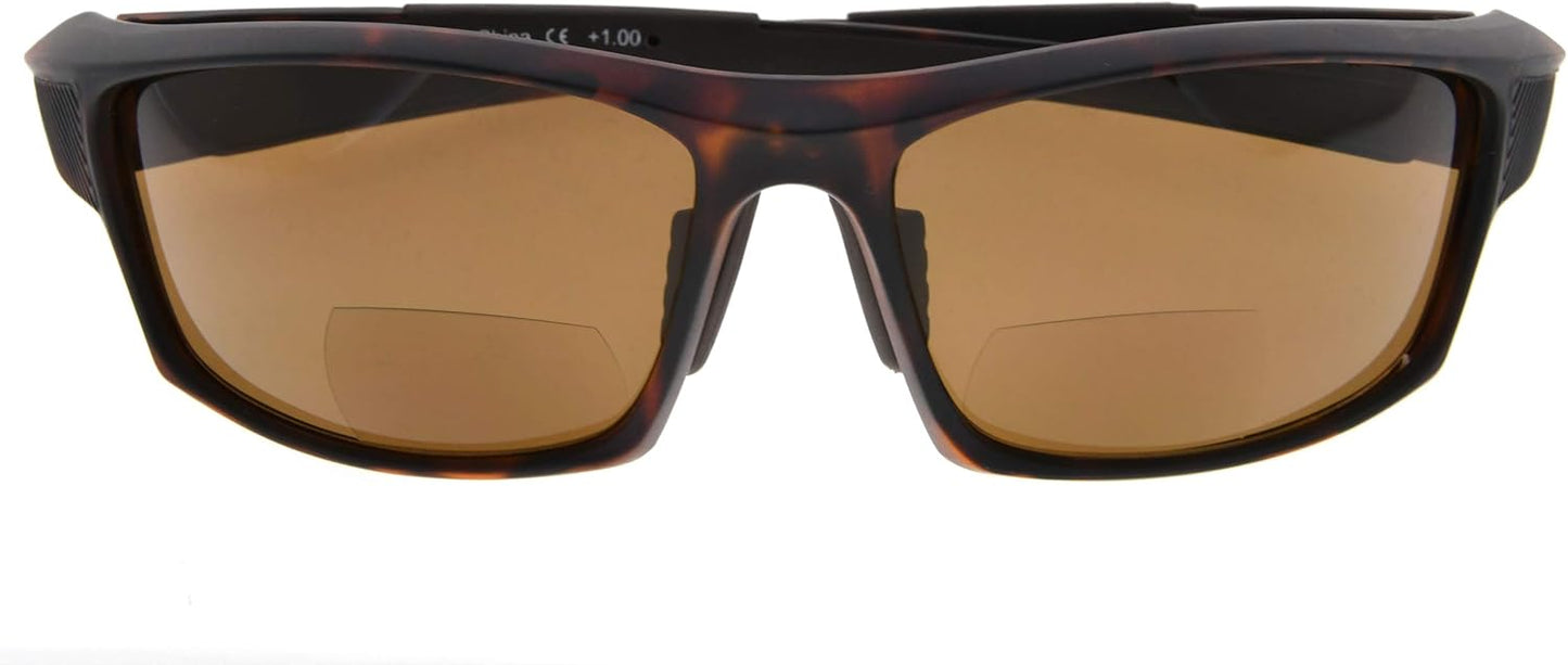 Eyekepper TR90 Frame Bifocal Sports Sunglasses Baseball Running Fishing Driving Golf Softball Hiking Sunshine Readers
