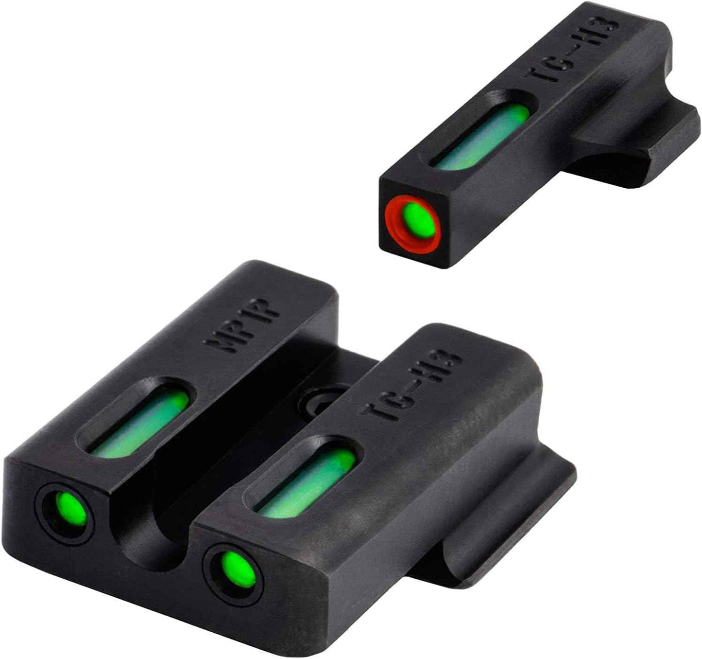 Truglo TFX PRO Night Sight for Handguns - Glowing Tritium & Fiber Optic, Compact & Durable