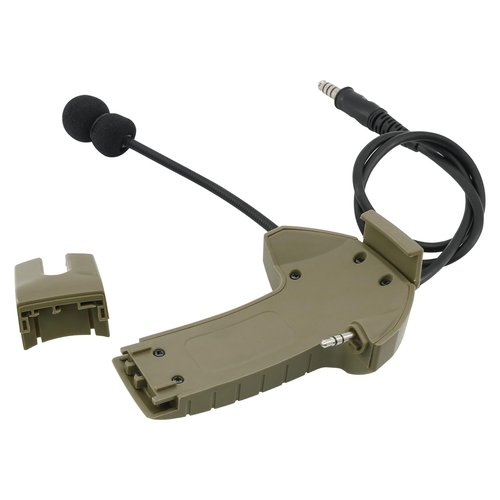 Hearangel Boom Microphone/Ken 2 Pin PTT Kit Compatible with Walker's Razor Slim Earmuffs,Covert Ear Defender to Communicated Earmuff