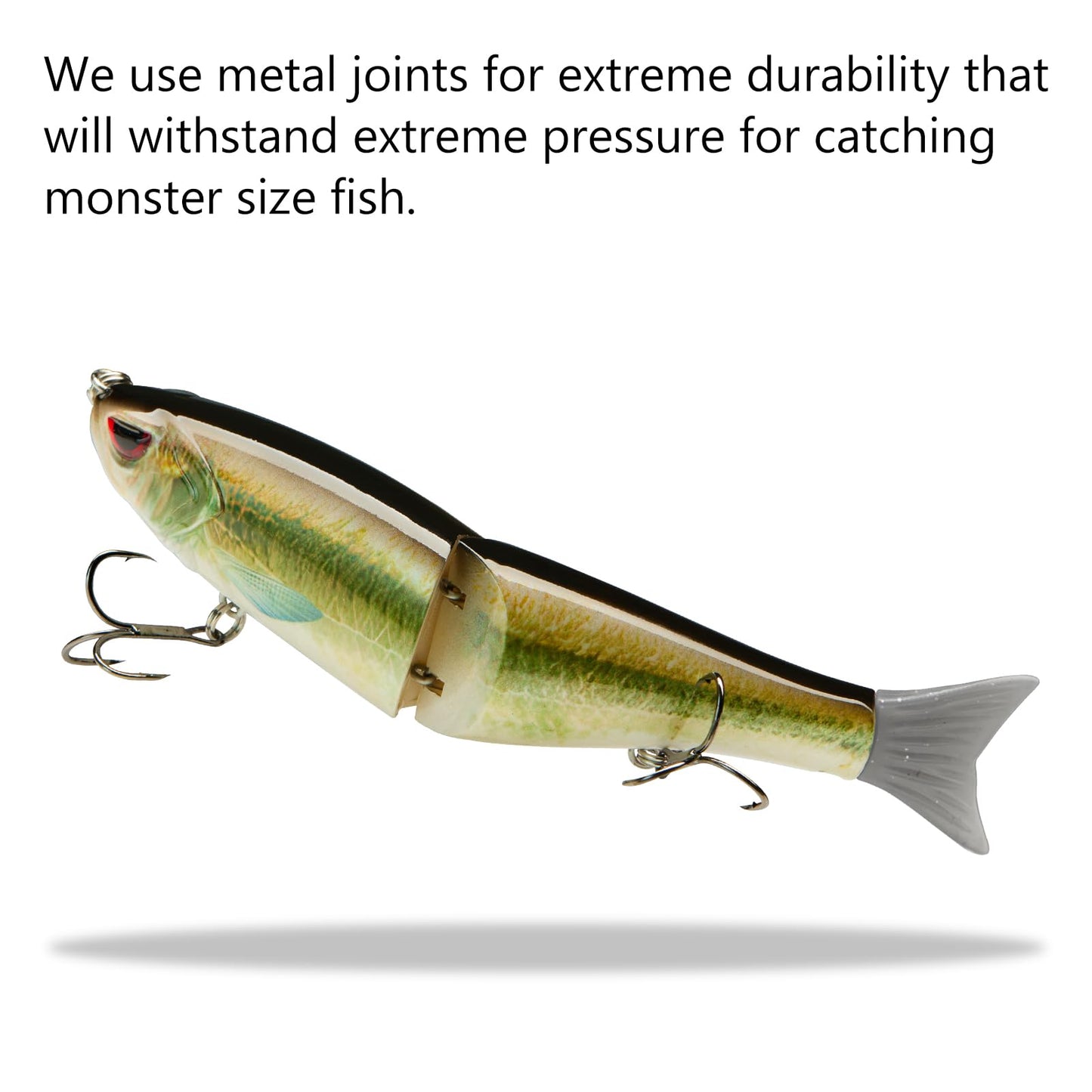 Bassdash SwimShad Glide Baits Jointed Swimbait Bass Pike Salmon Trout Muskie Fishing Lure