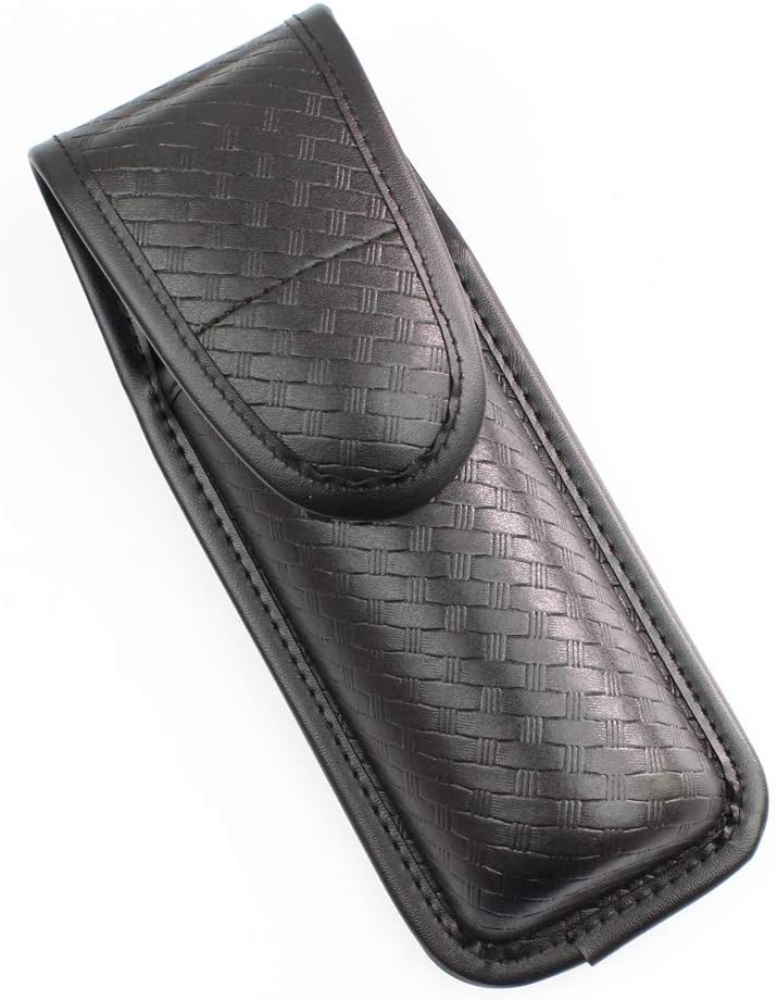 ROCOTACTICAL MK4 Hidden Snap OC Spray Pouch, Top Flap, Basketweave Black, Holster Only