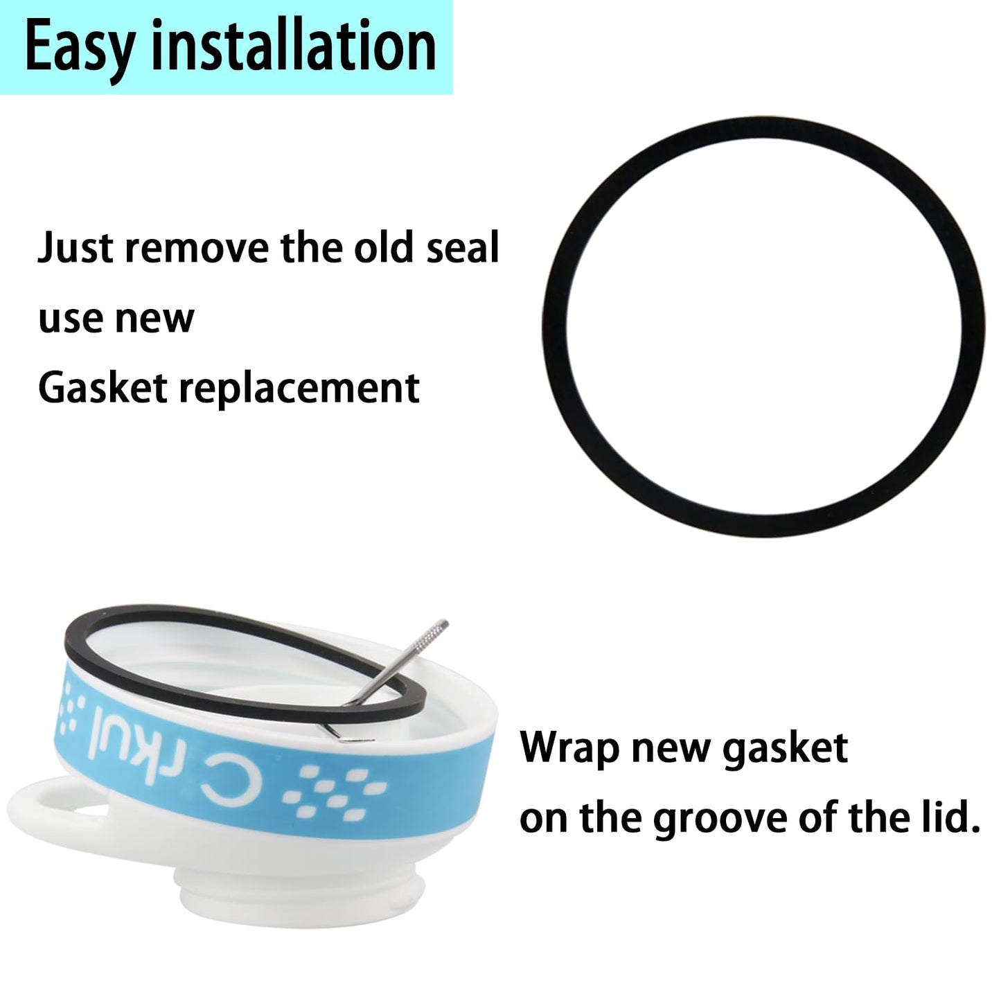 Generic 8 Pack Rubber Seal Replacement Compatible with cirkul,Suitable for cirkul Replacement Cover Sealing Gasket