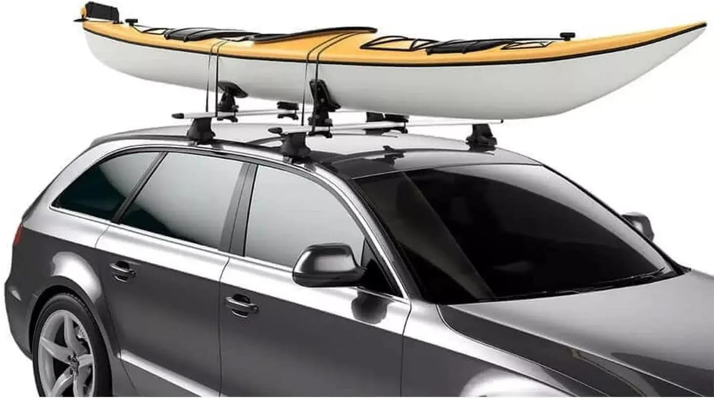 Thule DockGlide - Carries kayaks up to 36" wide - Fits all hull shapes - Kayak roof rack - One-person easy loading - 75lb weight capacity