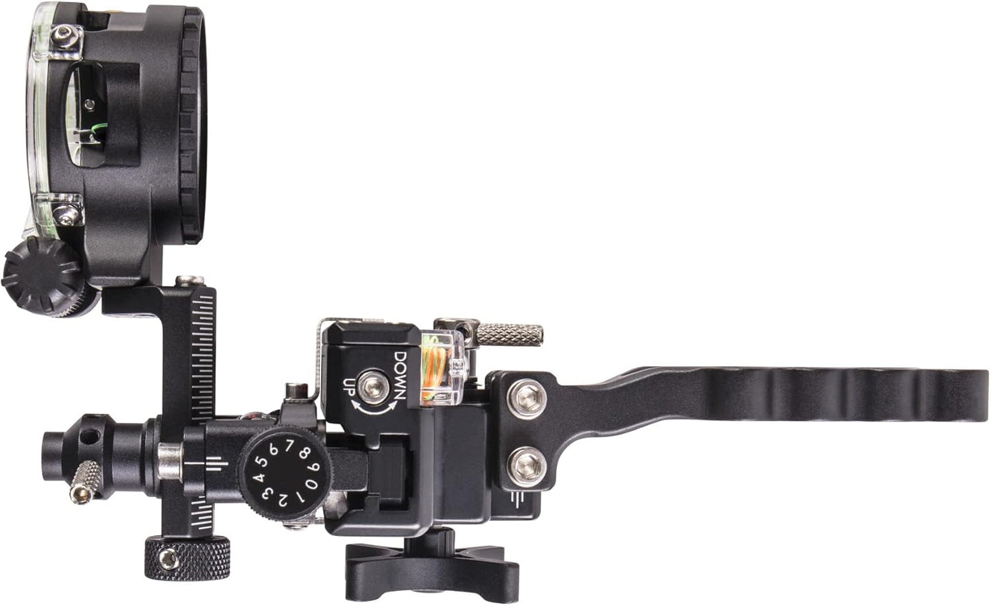 Trophy Ridge React One Pro Bow Sight - 100 Yards Accuracy, Tool-less Adjustments & 2nd/3rd Axis Leveling
