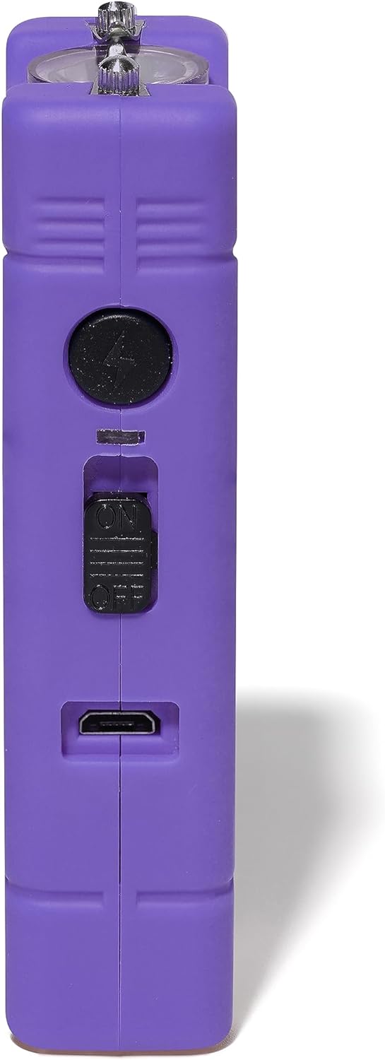 VIPERTEK VTS-881 Micro Stun Gun for Self Defense Rechargeable with LED Flashlight
