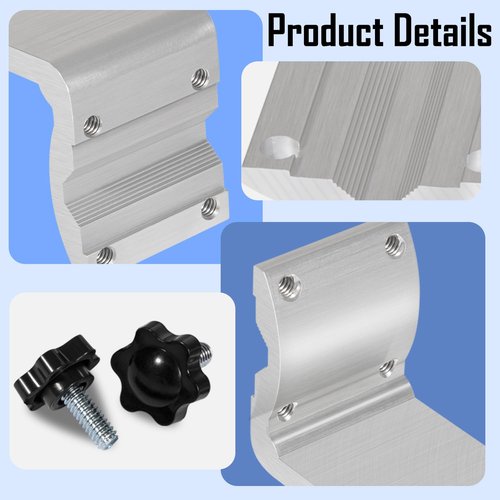 Deecaray 58182 Stow N' Go Grill Rail Mount Bracket, Compatible with Any Kuma Grill and RV Boat Camping Inside/Outboard 7/8" to 1-1/4" Round or 1-1/4" Square Horizontal Railings