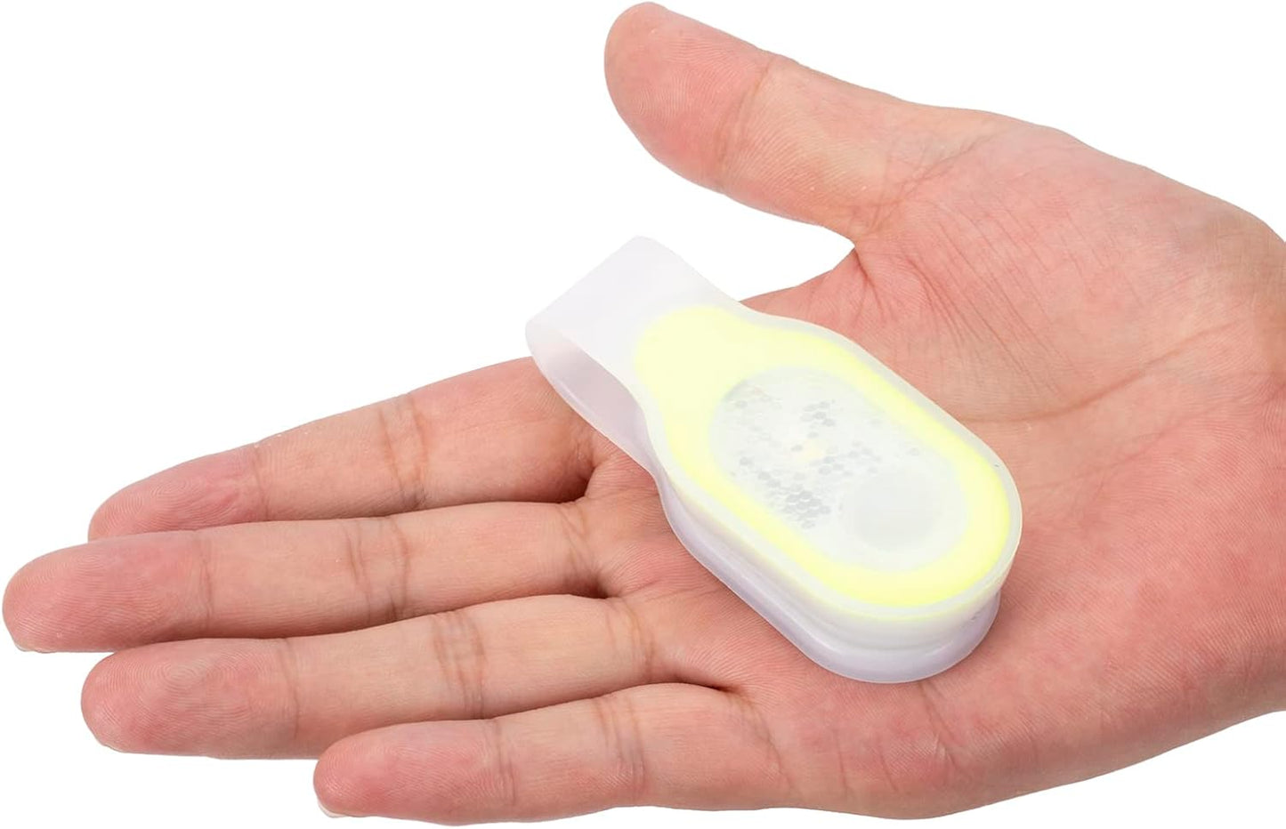 ALONEFIRE LED Flashlights Clip on Flashlight Night Safely Nursing Night Light Hands Free Strong Magnetic to Grip Clothing with a Keychain Flashlight for Walking Running Sports Outdoor Emergency