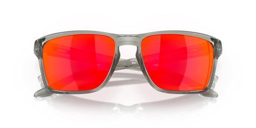 Oakley Men's Oo9448f Sylas Low Bridge Fit Rectangular Sunglasses, Grey Ink/Prizm Ruby, 58 mm