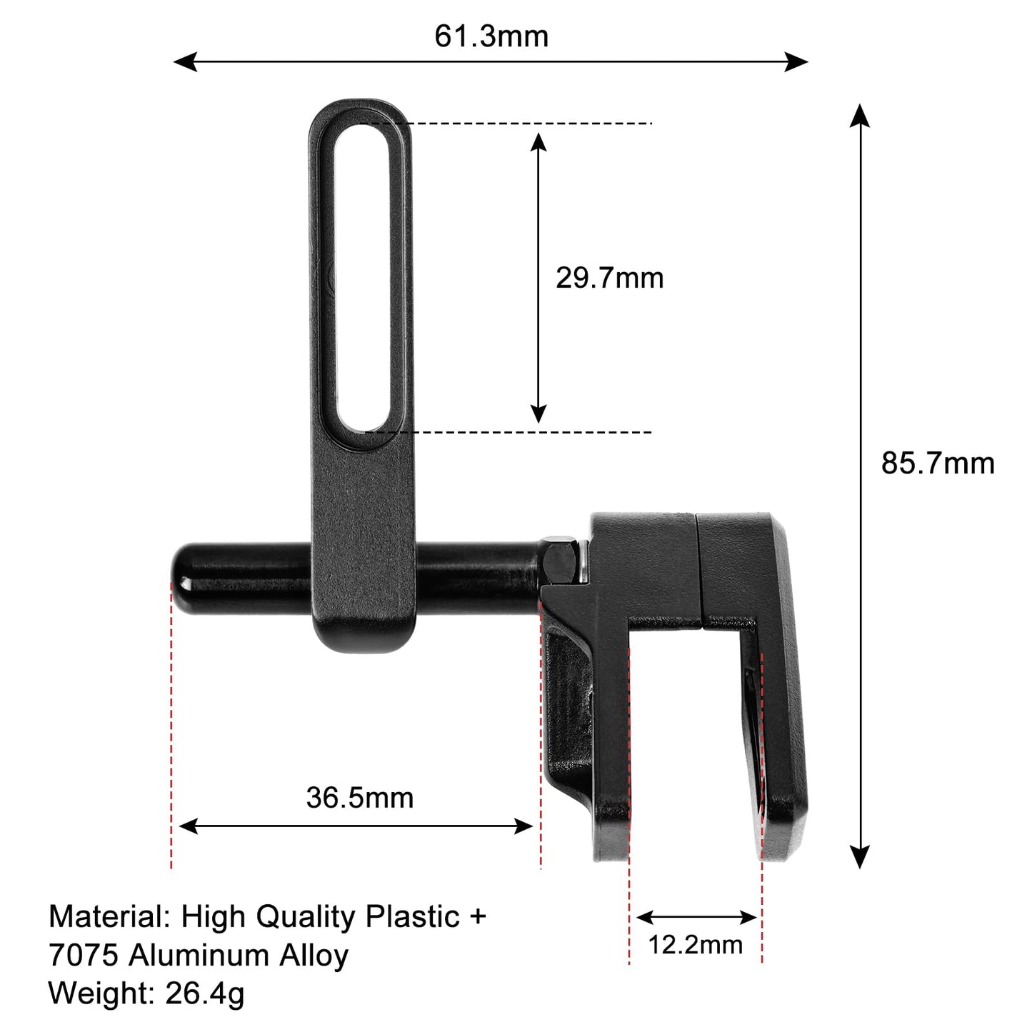 FOMTOR Chain Guide Mountain Bike, Bicycle Direct Mount Chainring Guard MTB Road Bike Chain Protector 7075 T6 Alloy Aluminum for BMX, Fixie (Black)