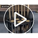 Black Floor Pool Stick Holder Rack for 8 Cues - Space Saving Corner Stand
