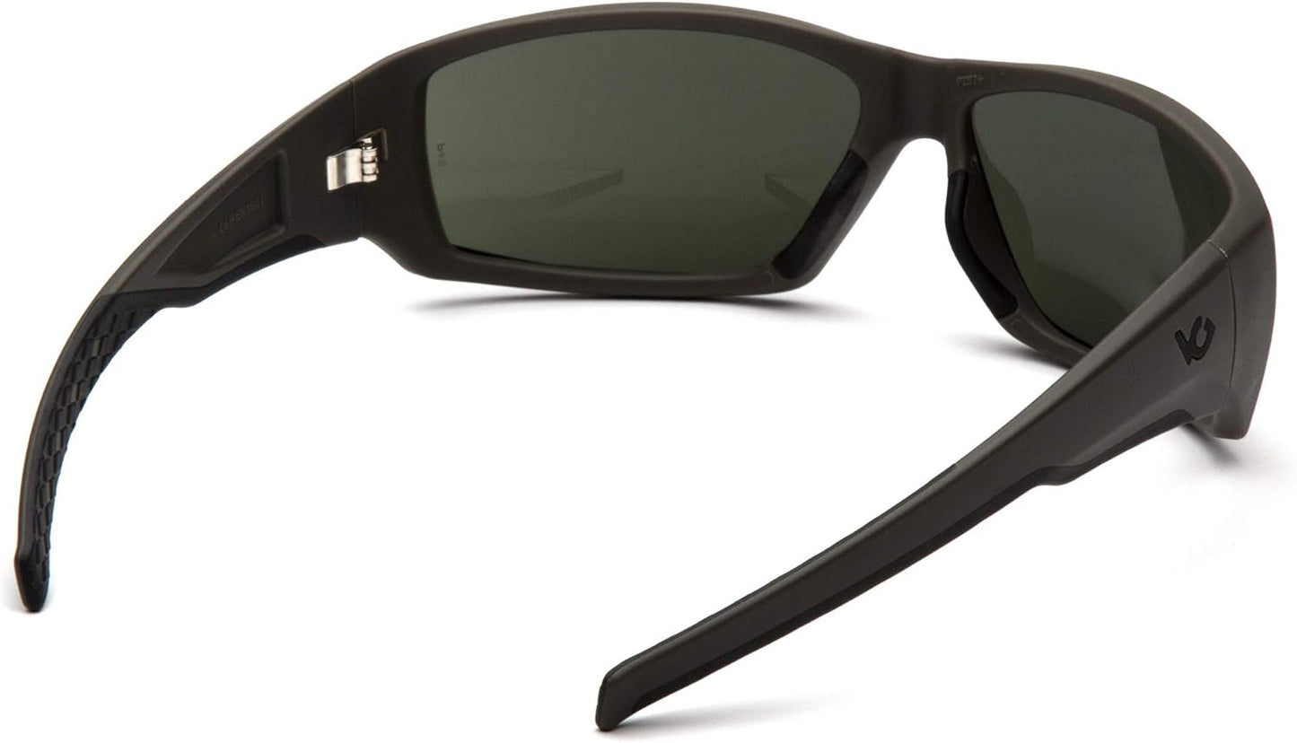 Venture Gear Overwatch Shooting Safety Sunglasses, Forest Gray Anti-Fog Lens