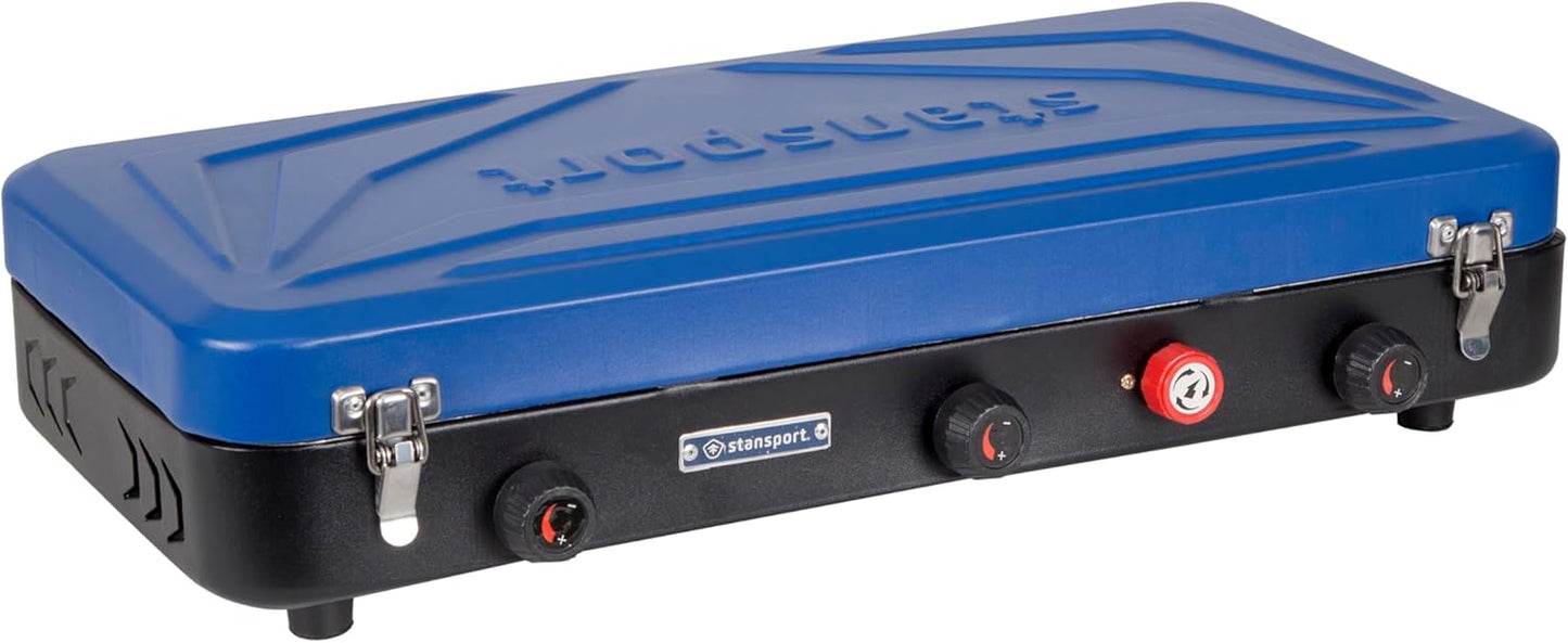 Stansport 2-Burner Propane Stove with Grill (212-600-50)