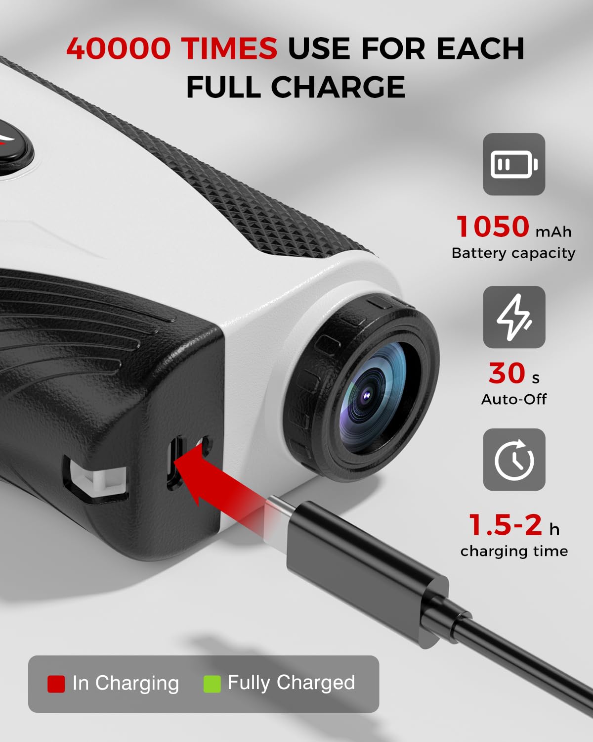 Golf Rangefinder with Slope - 1200 Yards Laser Range Finder with Flag Pole Locking Vibration, 7X Magnification rangefinder with Magnet Stripe