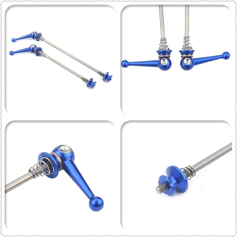 2Pcs ycle Skewers Ultralight Titanium Alloy Quick Release Skewers Set Bike Replacement Repair Parts Accessory For Mtb Road Bike (Red) Lightweight Quick Release Skewers Carbon Fiber ycle Skew