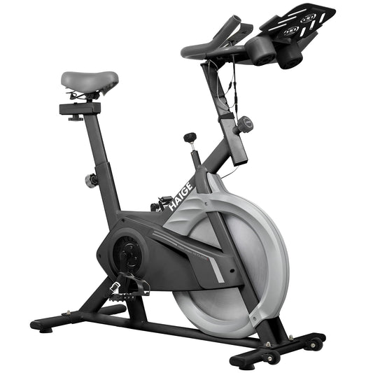Exercise Bike, Plus Magnetic Resistance/Brake Pad Indoor Cycling Bike Stationary, Cycle Bike with Comfortable Seat Cushion, Digital Display with Pulse