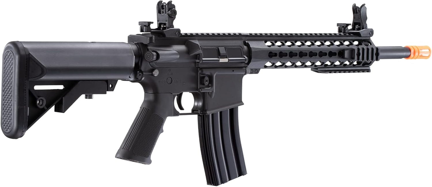 Lancer Tactical Gen 2 LT-19 Airsoft M4 Carbine 10" Electric Full/Semi-Auto Airsoft AEG Rifle, Included 6mm 0.20g BBS, Charger, and Battery